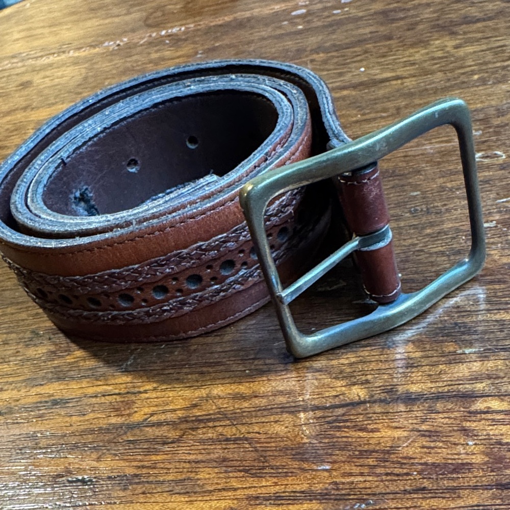 Vintage Leather Brown Belt
